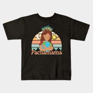 Pachamama Earth Mother Incan God Spiritual Environmentalist Kids T-Shirt